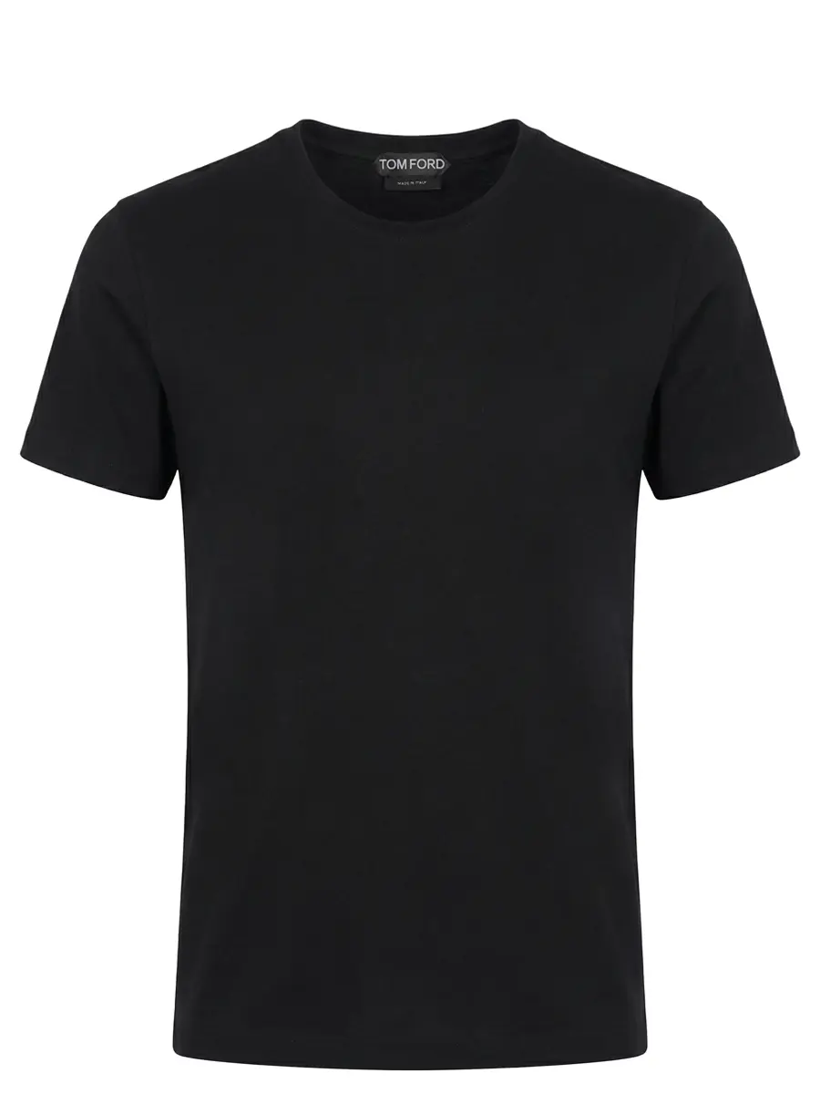 Футболка хлопковая TOM FORD TSJ629-JEX180 Черный 