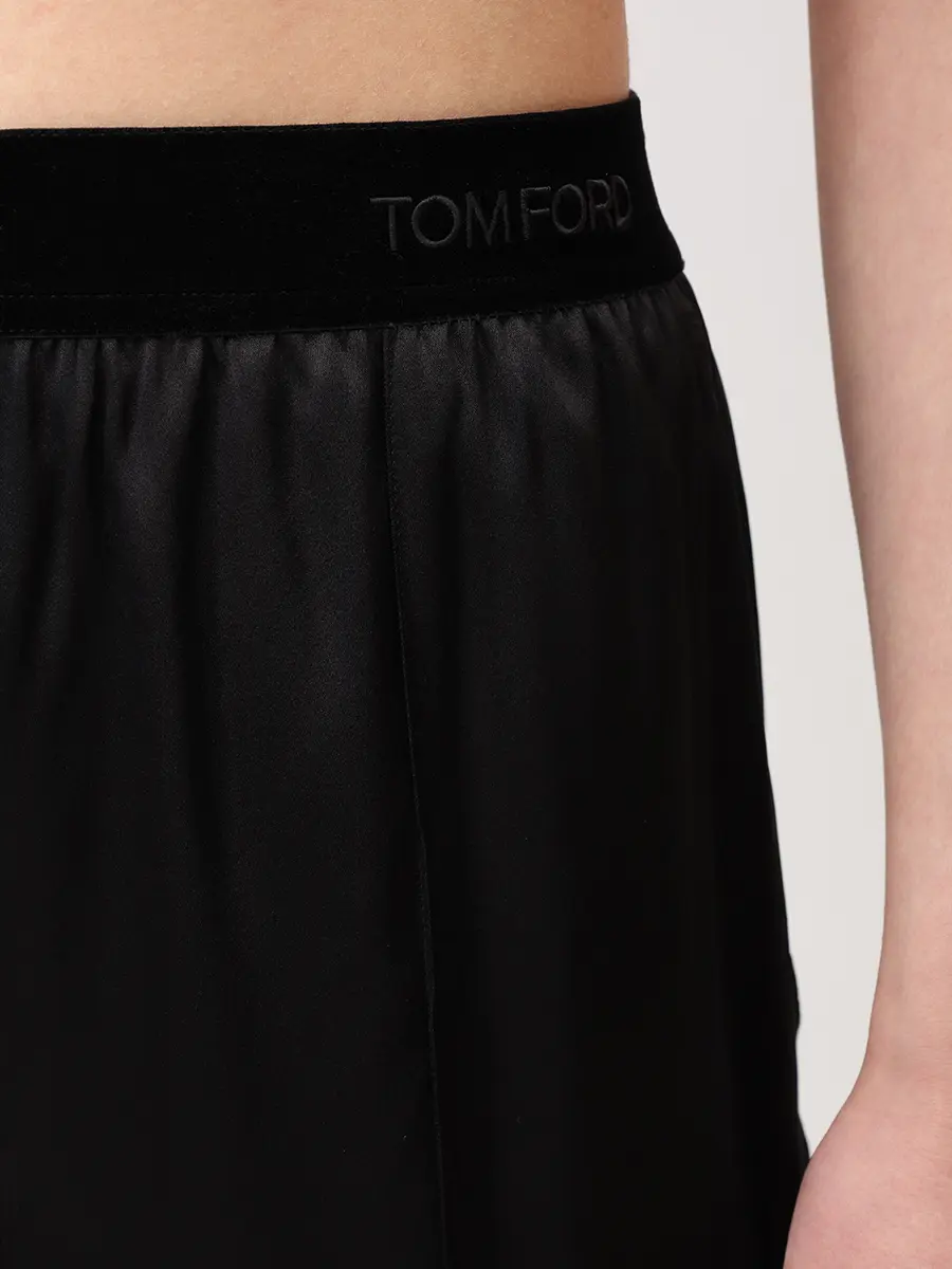 Брюки шелковые TOM FORD PAW683-FAX881 Черный  Фото 5