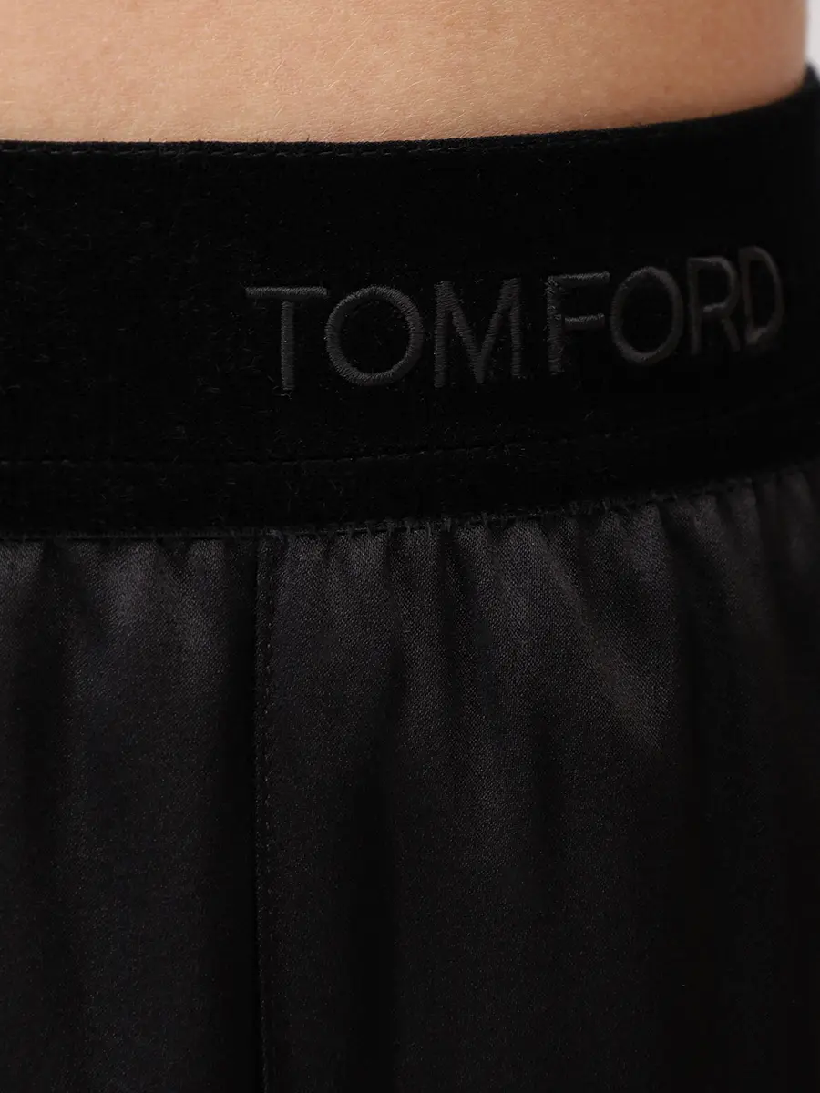 Брюки шелковые TOM FORD PAW683-FAX881 Черный  Фото 6