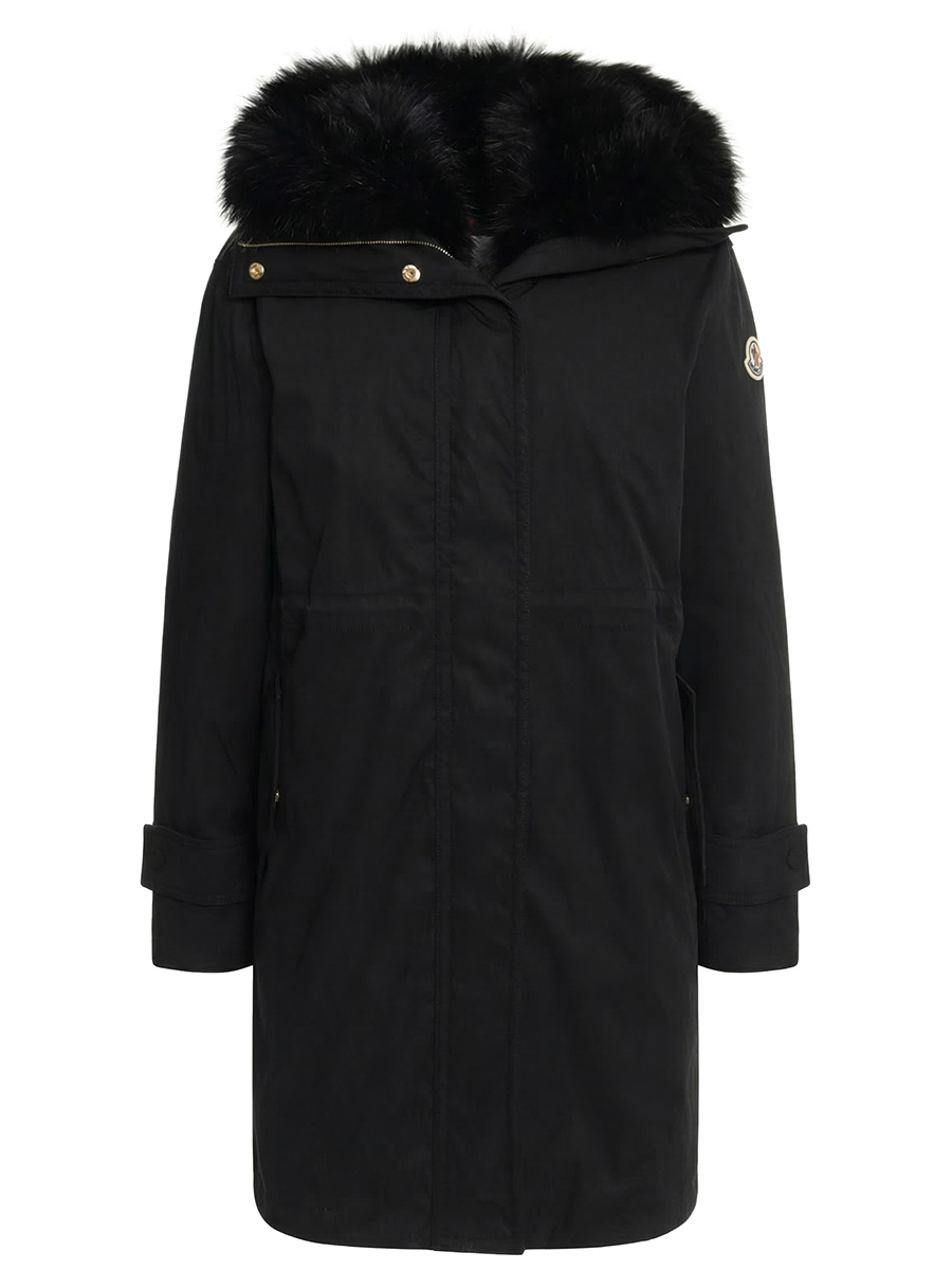 Парка пуховая с мехом MONCLER