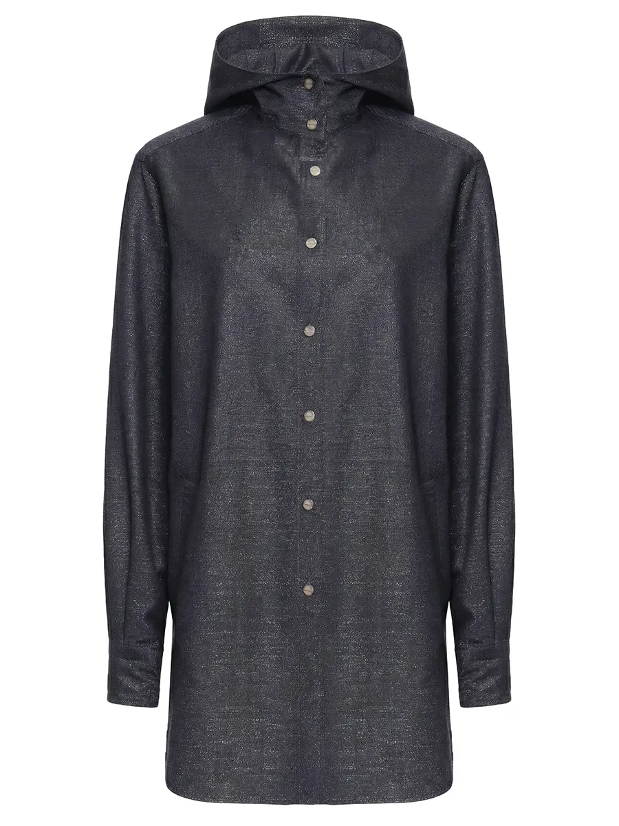 Рубашка шерстяная KITON D54435K0901G01006 Темно Синий 