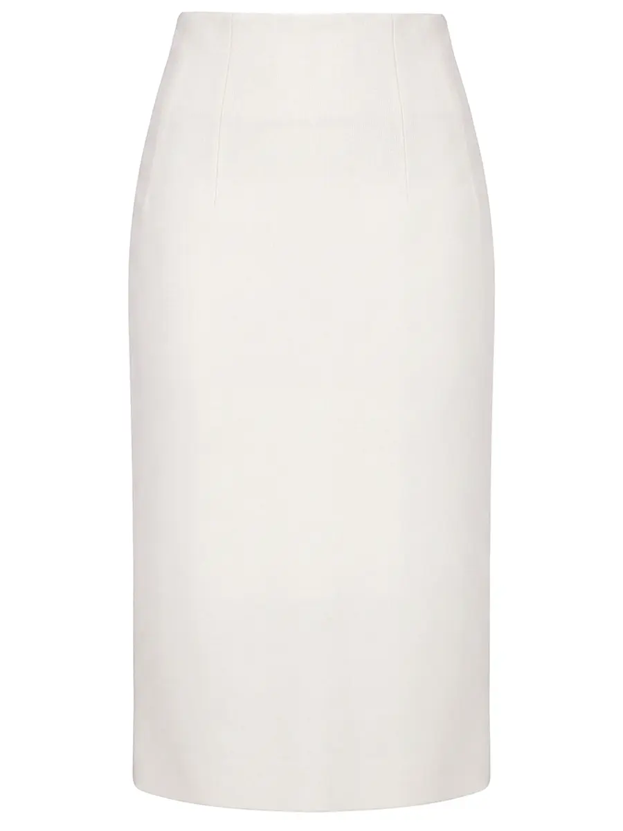 Юбка-карандаш шерстяная KITON D61210K05P5414000 Белый 