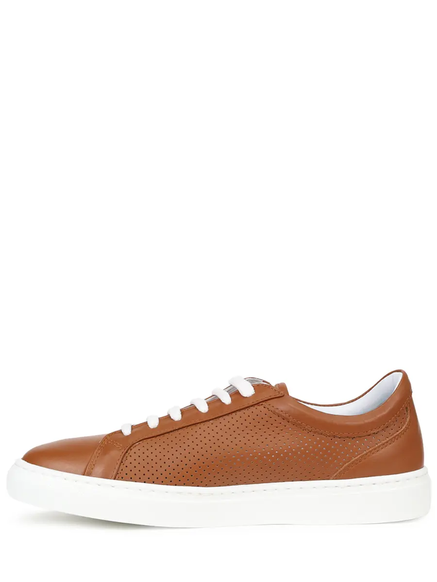 Кеды кожаные KITON DSSBOXN0143504003 Рыжий  Фото 3