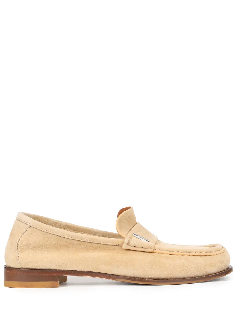 Мокасины замшевые KITON D61806N0100829005 Бежевый 