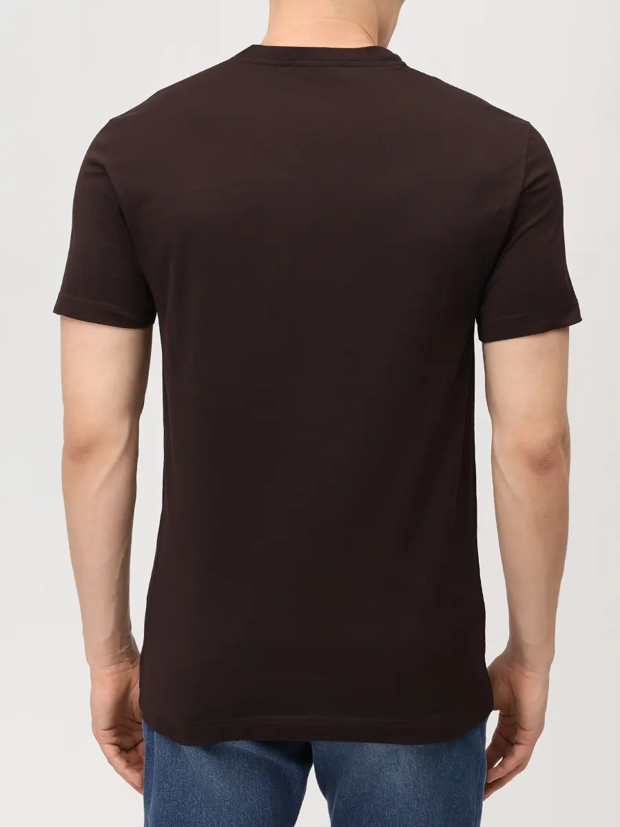 Футболка хлопковая DOLCE & GABBANA G8RA2Z G7PZE M0682 Коричневый  Фото 3