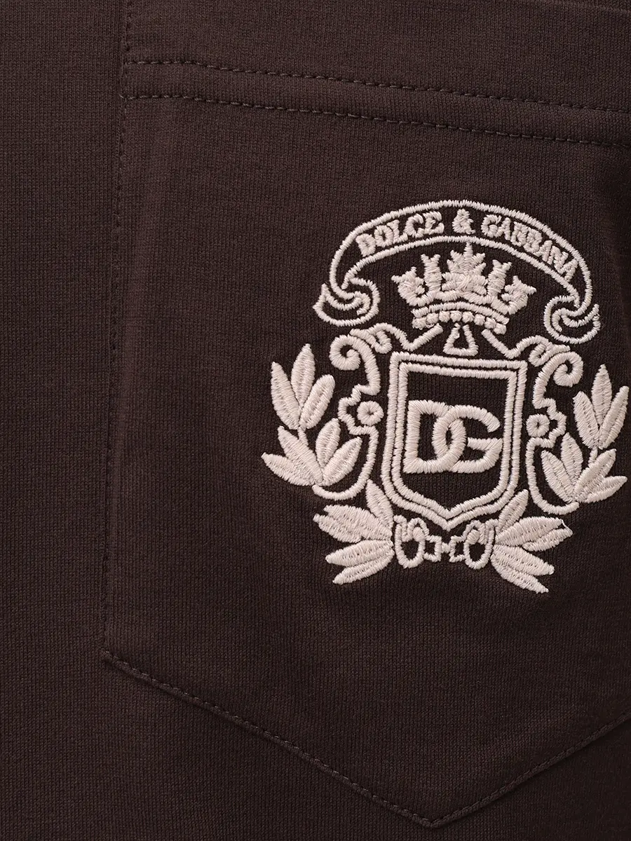 Футболка хлопковая DOLCE & GABBANA G8RA2Z G7PZE M0682 Коричневый  Фото 6