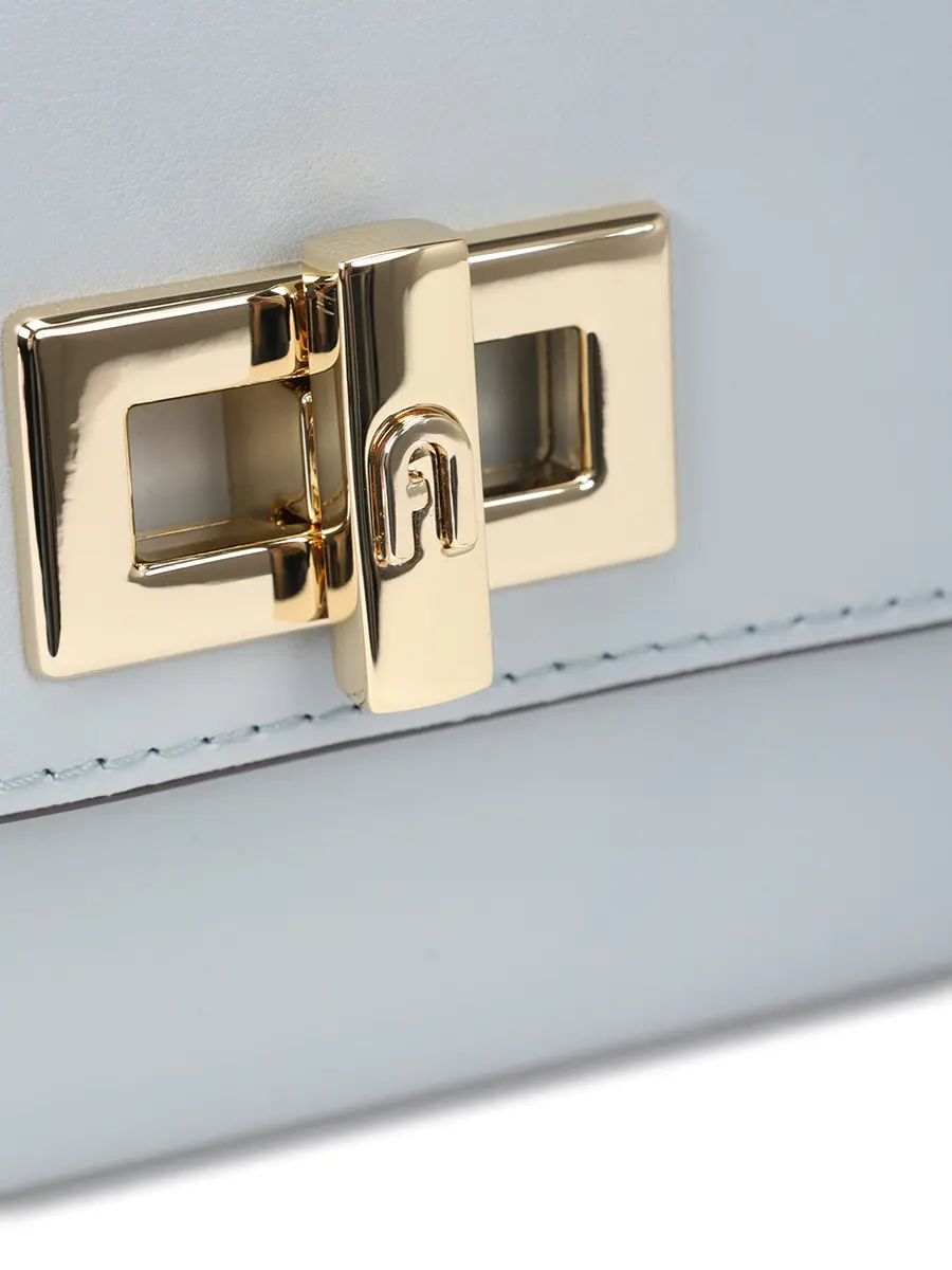 Клатч кожаный FURLA WE00841_AX0733_AR300 Голубой  Фото 5
