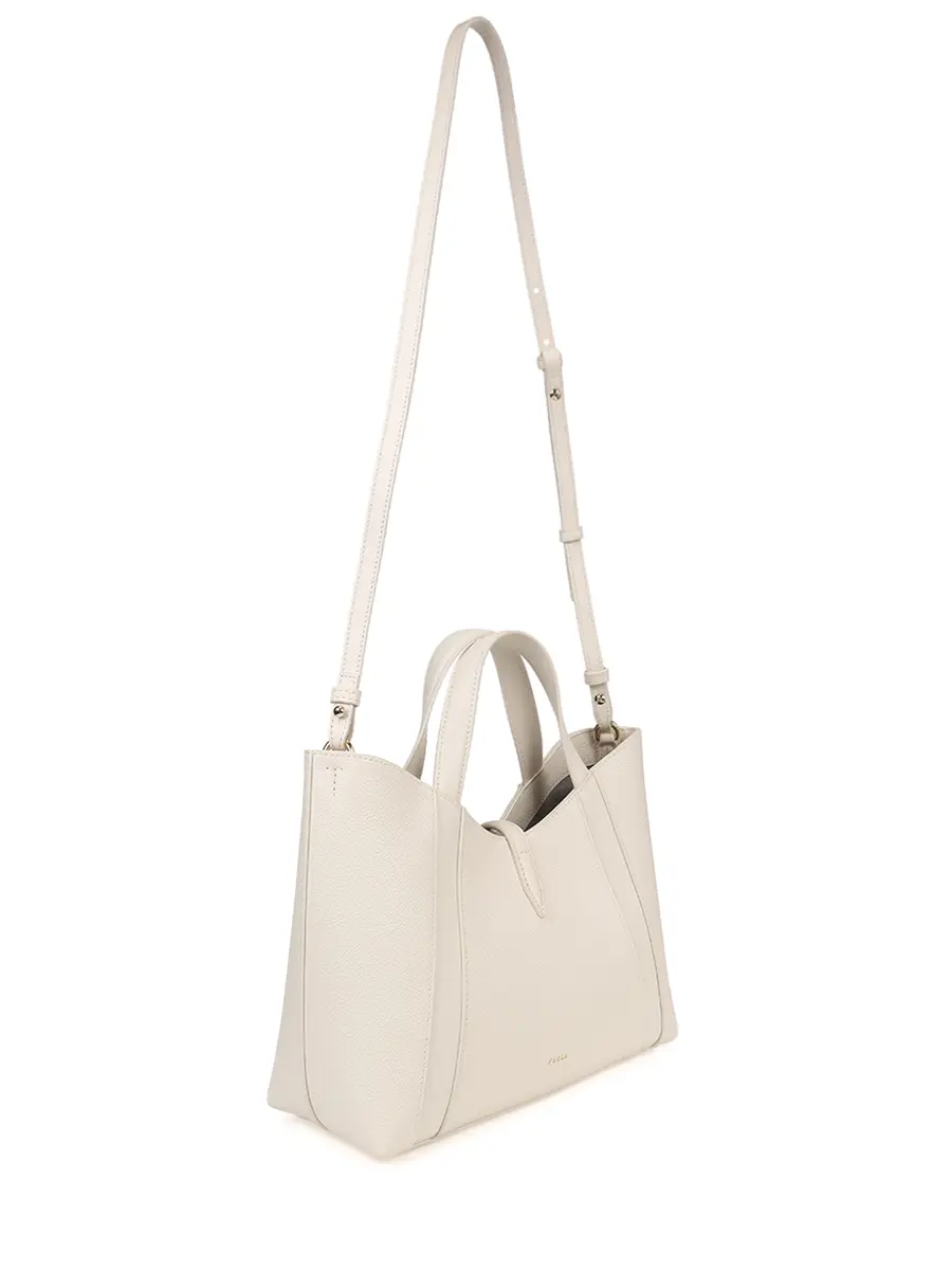 Сумка кожаная Goccia FURLA WB01789_BX3353_PN00 Кремовый  Фото 3