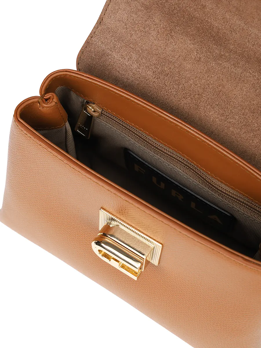 Сумка кожаная 1927 FURLA WB00109_ARE000_03800 Коричневый  Фото 4