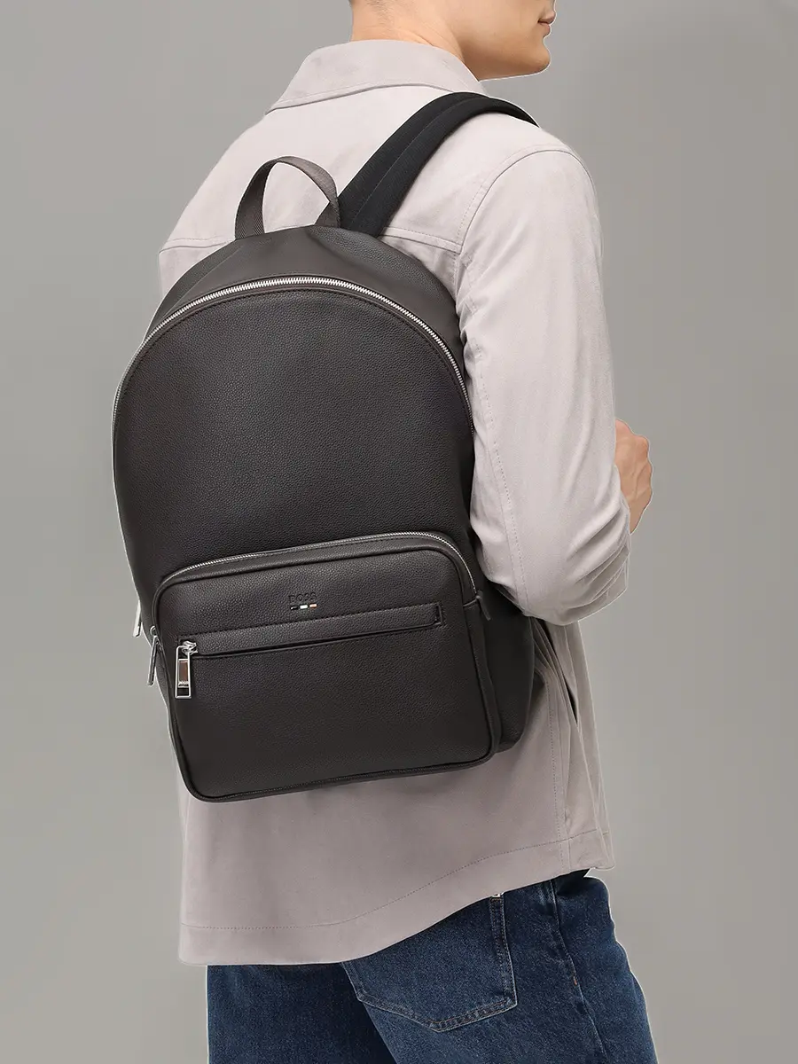 Рюкзак из экокожи BOSS 50536499/201 Коричневый  Фото 2