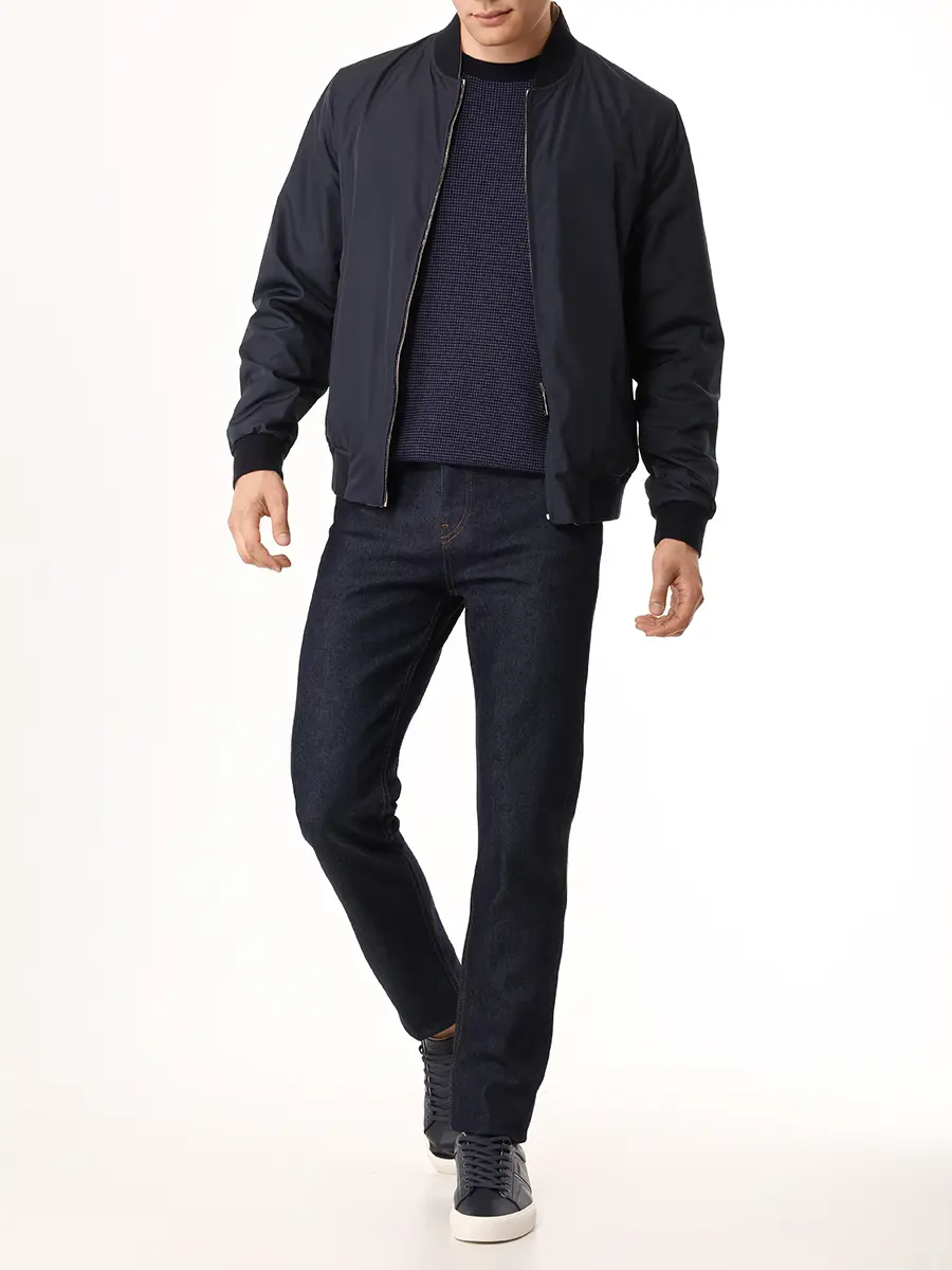 Джинсы Slim Fit хлопковые BOSS 50520828/410 Синий  Фото 2