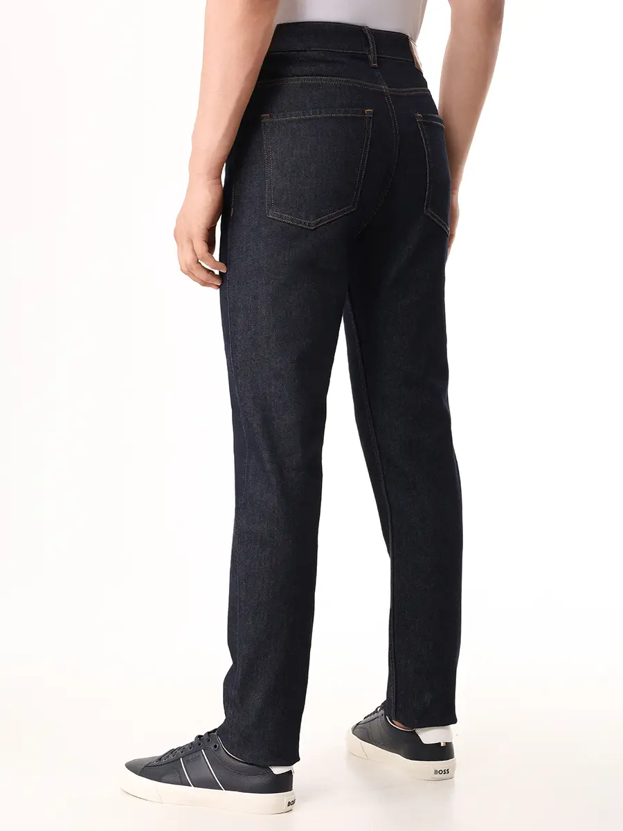 Джинсы Slim Fit хлопковые BOSS 50520828/410 Синий  Фото 3