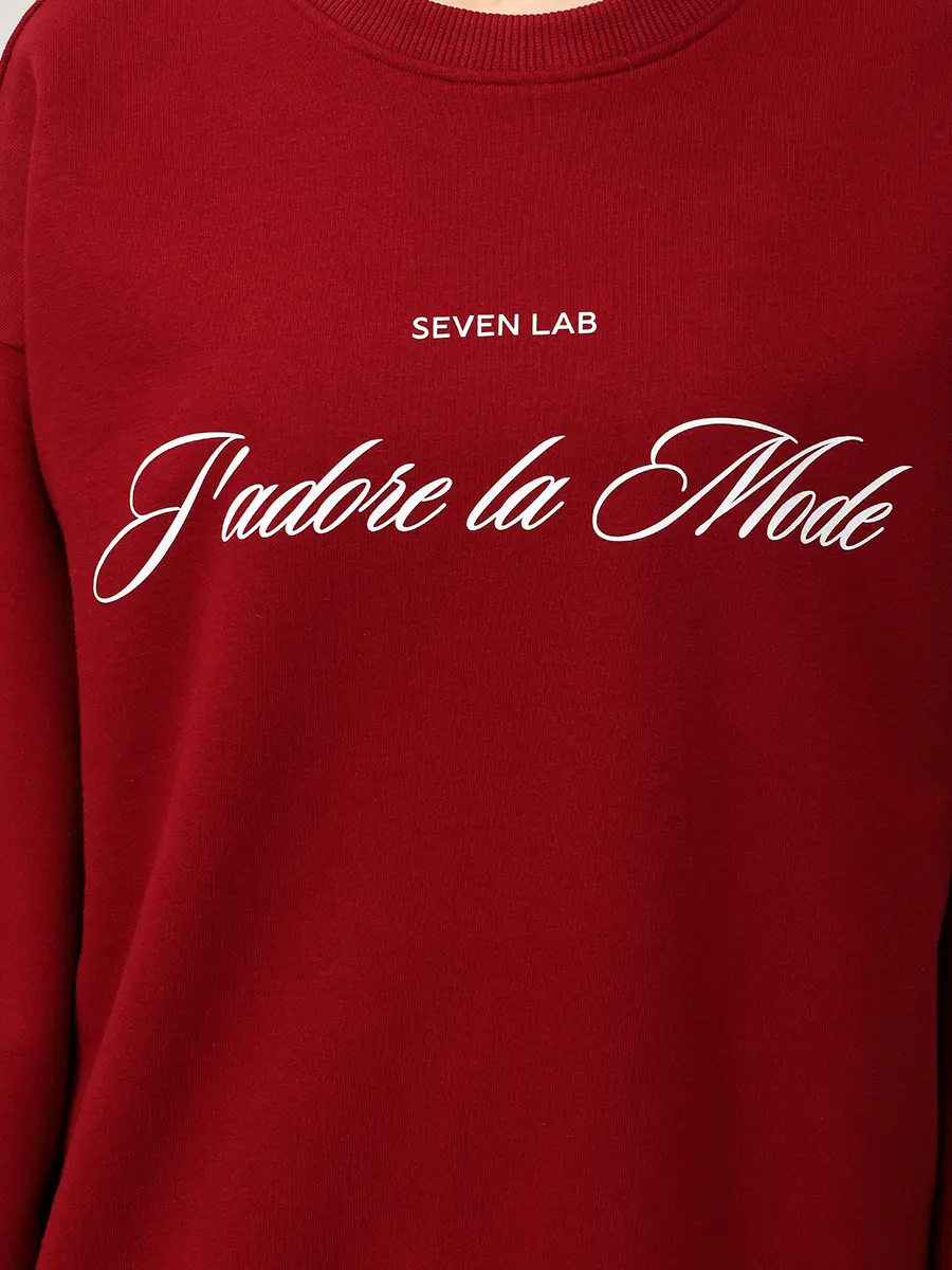 Костюм хлопковый SEVEN LAB 225-S-J-24.13-85-127-142 Бордовый  Фото 5