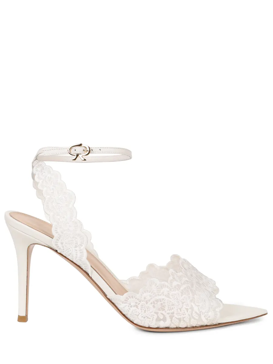 Босоножки комбинированные GIANVITO ROSSI G32607.85RIC.MHPBIBI Белый 