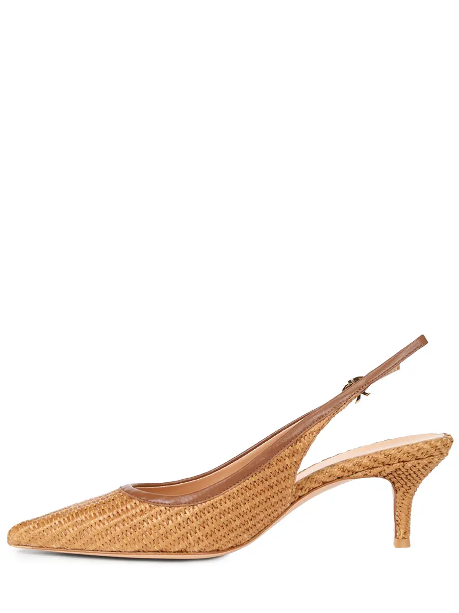 Туфли плетеные GIANVITO ROSSI G95509.55RIC.MBNCUCU Бежевый  Фото 3