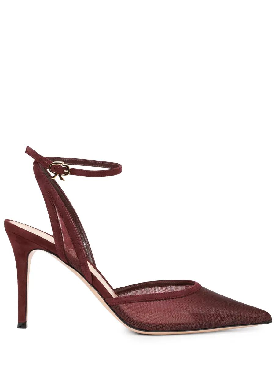 Туфли комбинированные GIANVITO ROSSI G95504.85RIC.OXCRYRY Бордовый 