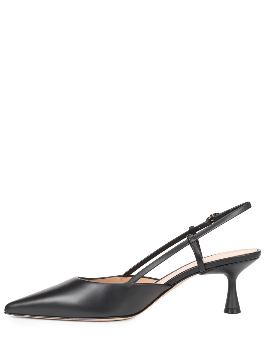 Туфли кожаные GIANVITO ROSSI G95332.55LAC.VITNERO Черный  Фото 3