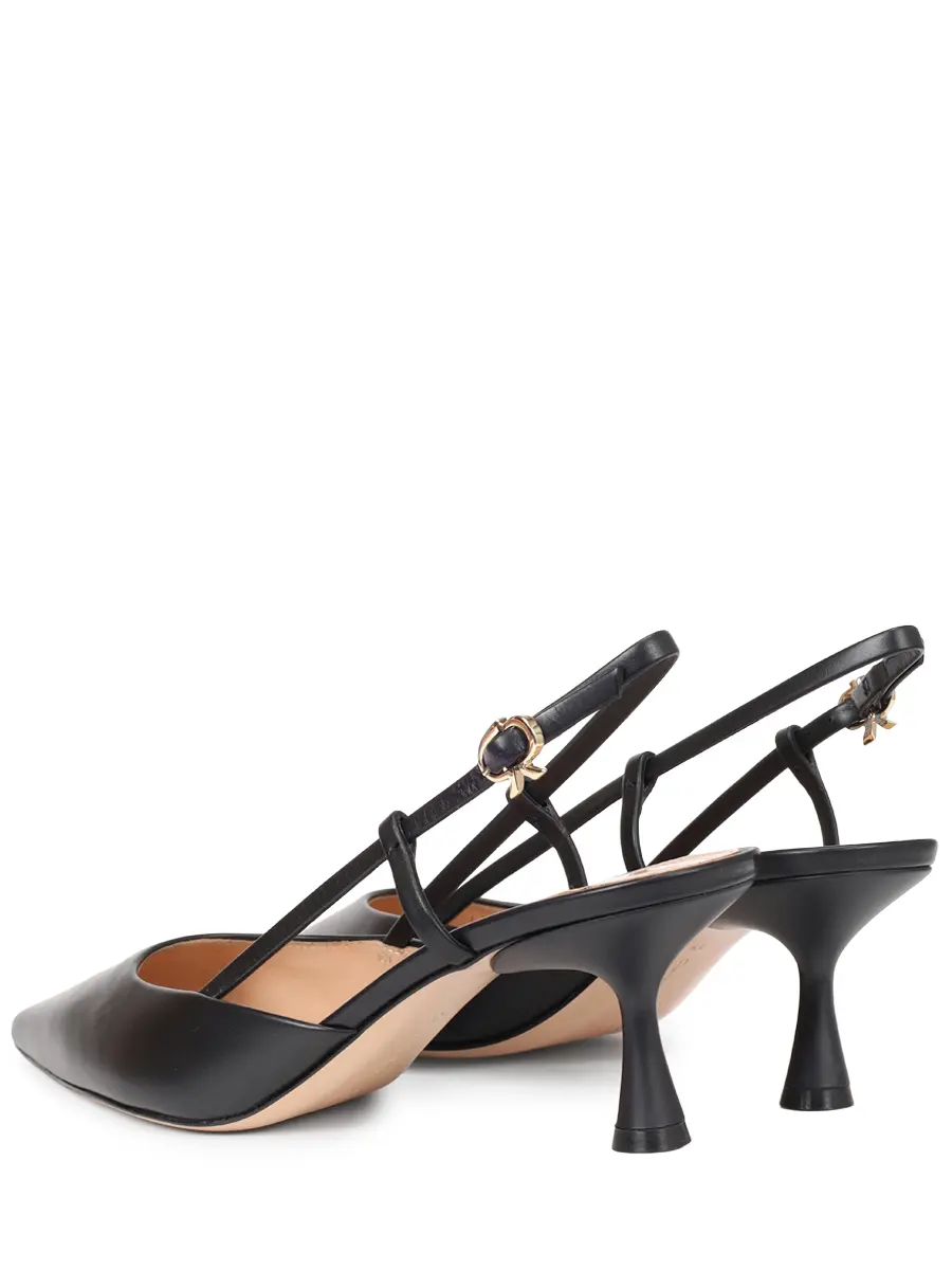 Туфли кожаные GIANVITO ROSSI G95332.55LAC.VITNERO Черный  Фото 4