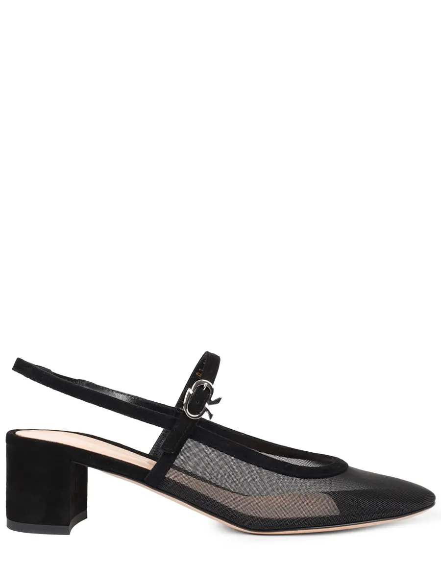 Туфли текстильные GIANVITO ROSSI G95574.45RIC.RSCNENE Черный 