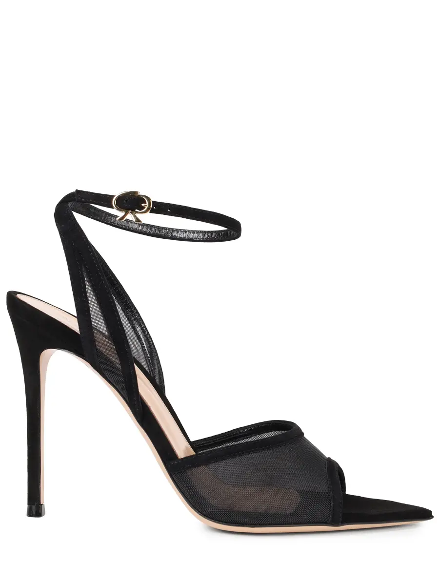 Босоножки комбинированные GIANVITO ROSSI G32611.15RIC.COZNENE Черный 