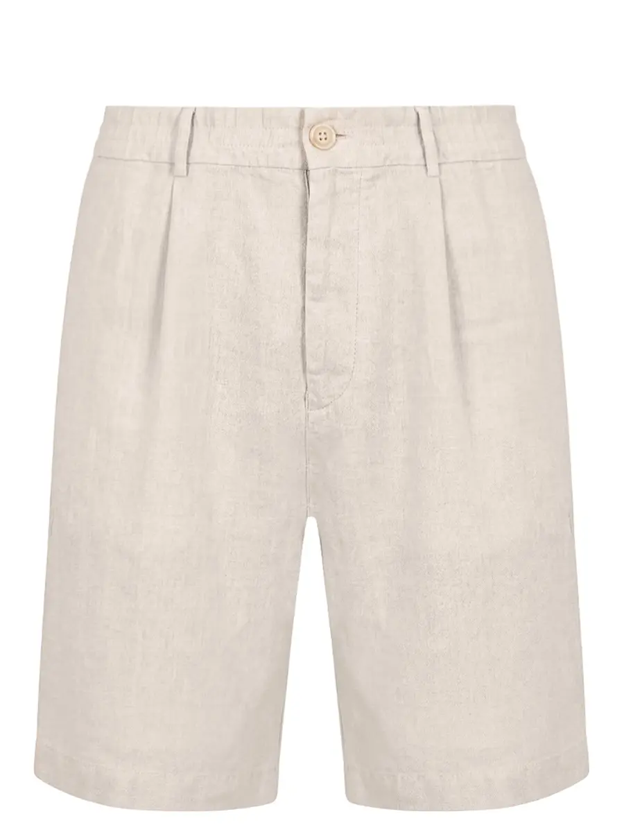 Шорты льняные BRUNELLO CUCINELLI M243DU0065 C6008 Бежевый 