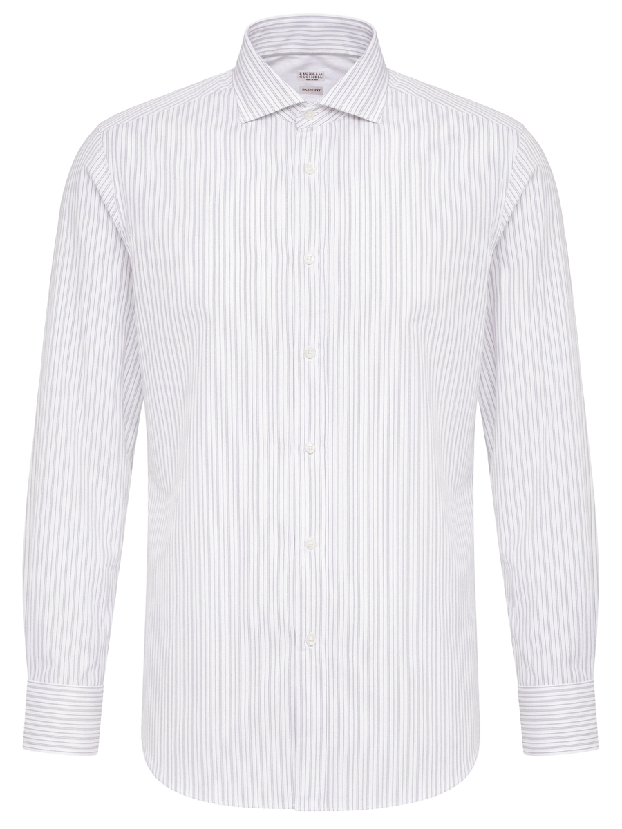 Рубашка Basic Fit хлопковая BRUNELLO CUCINELLI