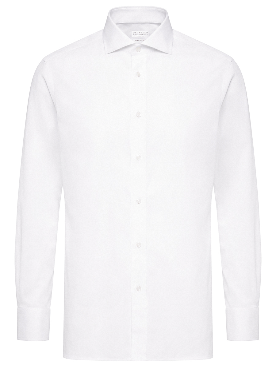 Рубашка Basic Fit хлопковая BRUNELLO CUCINELLI