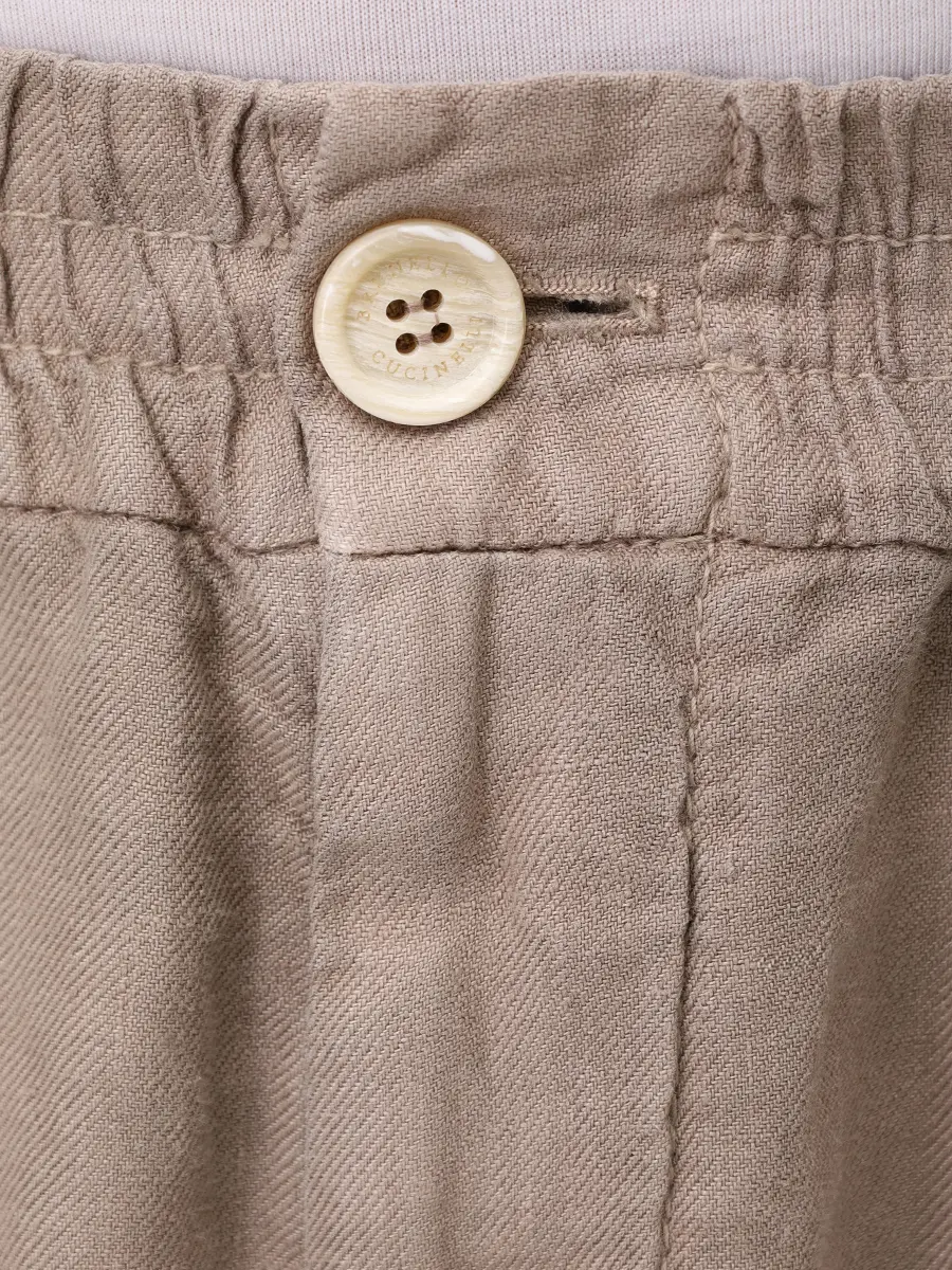 Шорты льняные BRUNELLO CUCINELLI M243DU0065 C6045 Хаки  Фото 6