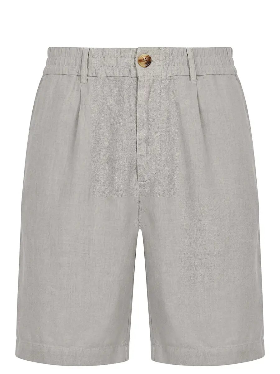 Шорты льняные BRUNELLO CUCINELLI M243DU0065 C6018 Зеленый 