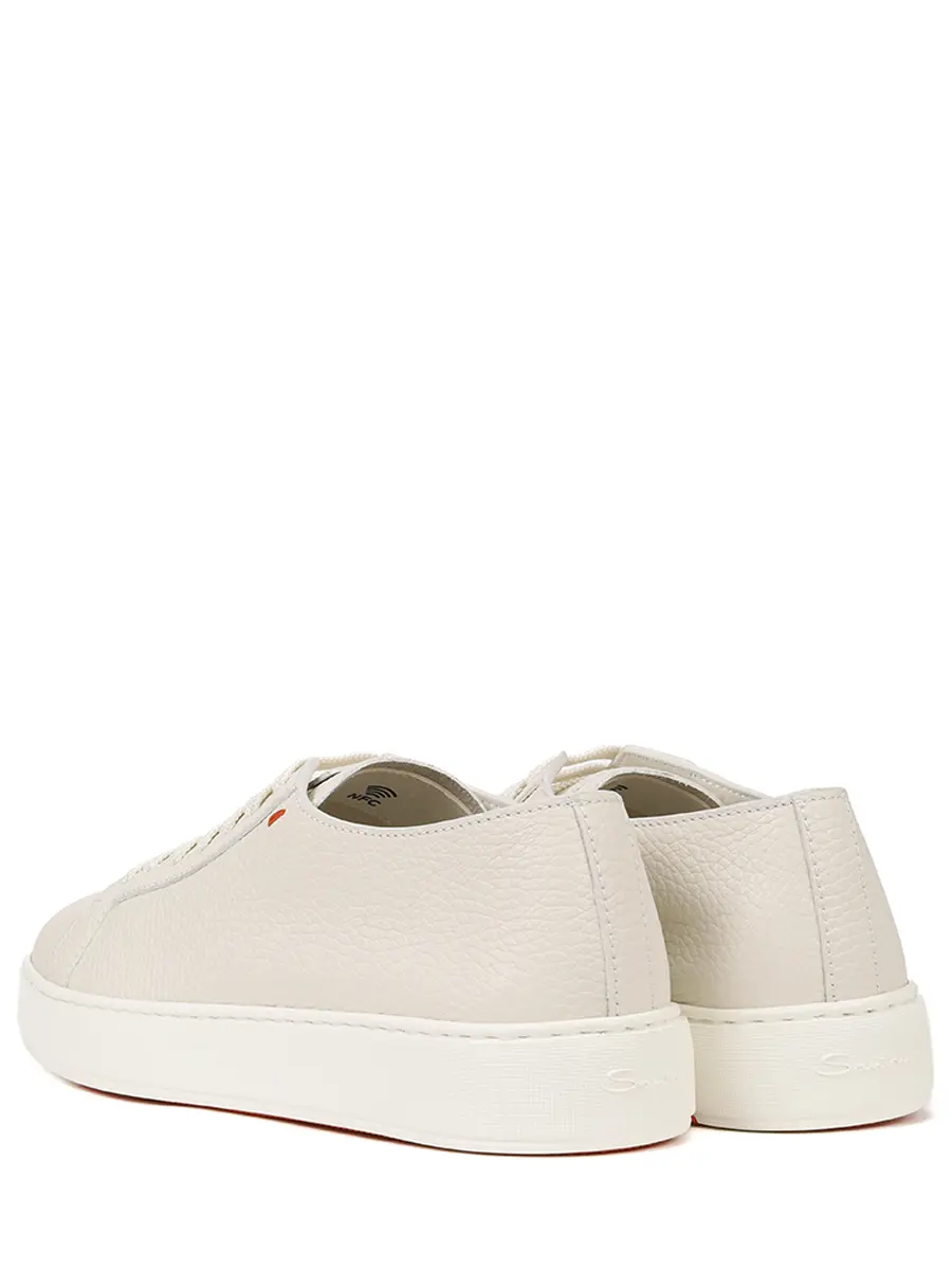 Кеды кожаные SANTONI MBCG21430BARCMMDI48 Кремовый  Фото 4