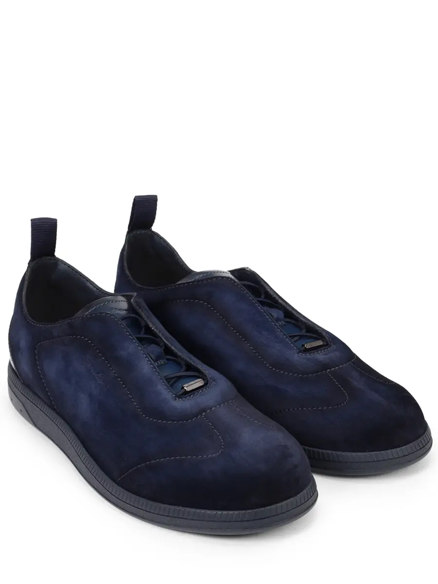 Кеды замшевые SANTONI MBPG22109OCATEDSU60 Синий  Фото 2