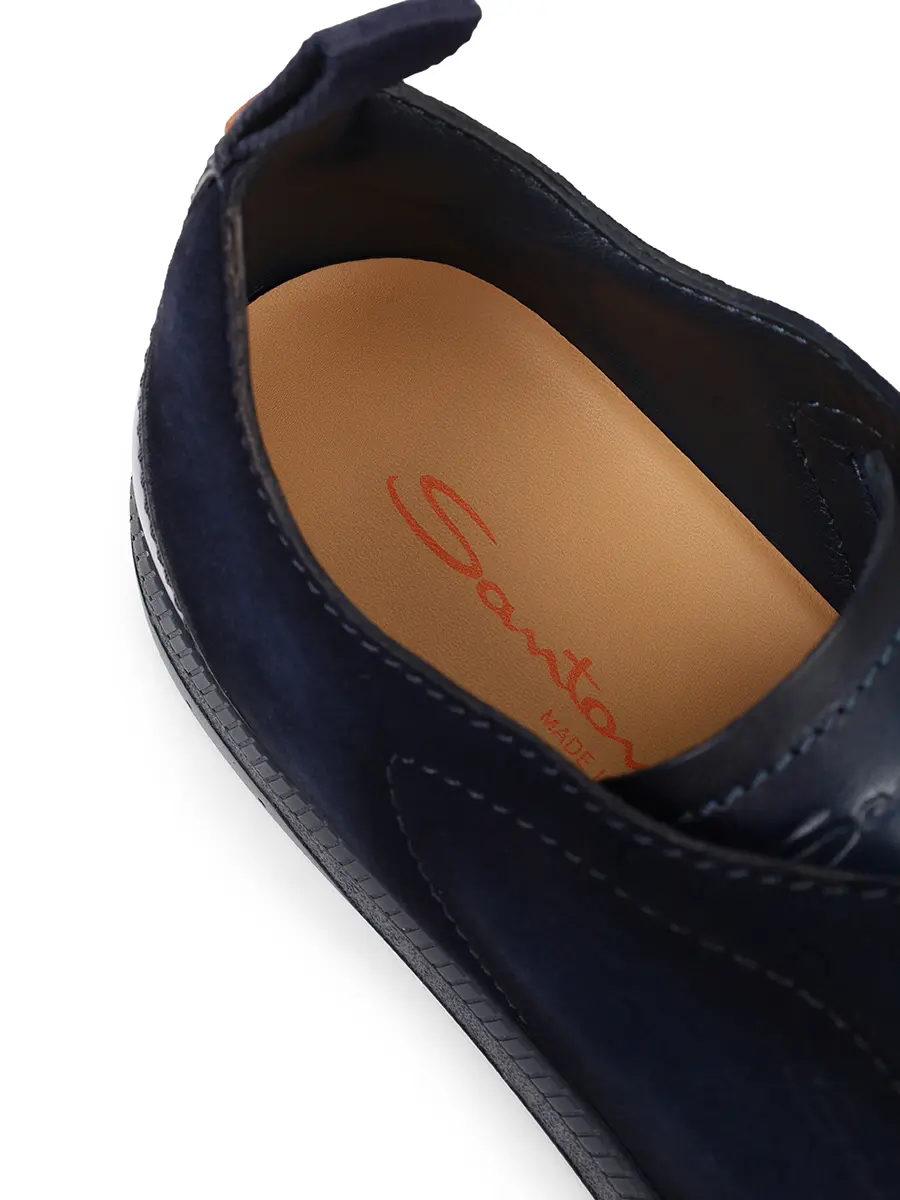 Кеды замшевые SANTONI MBPG22109OCATEDSU60 Синий  Фото 6