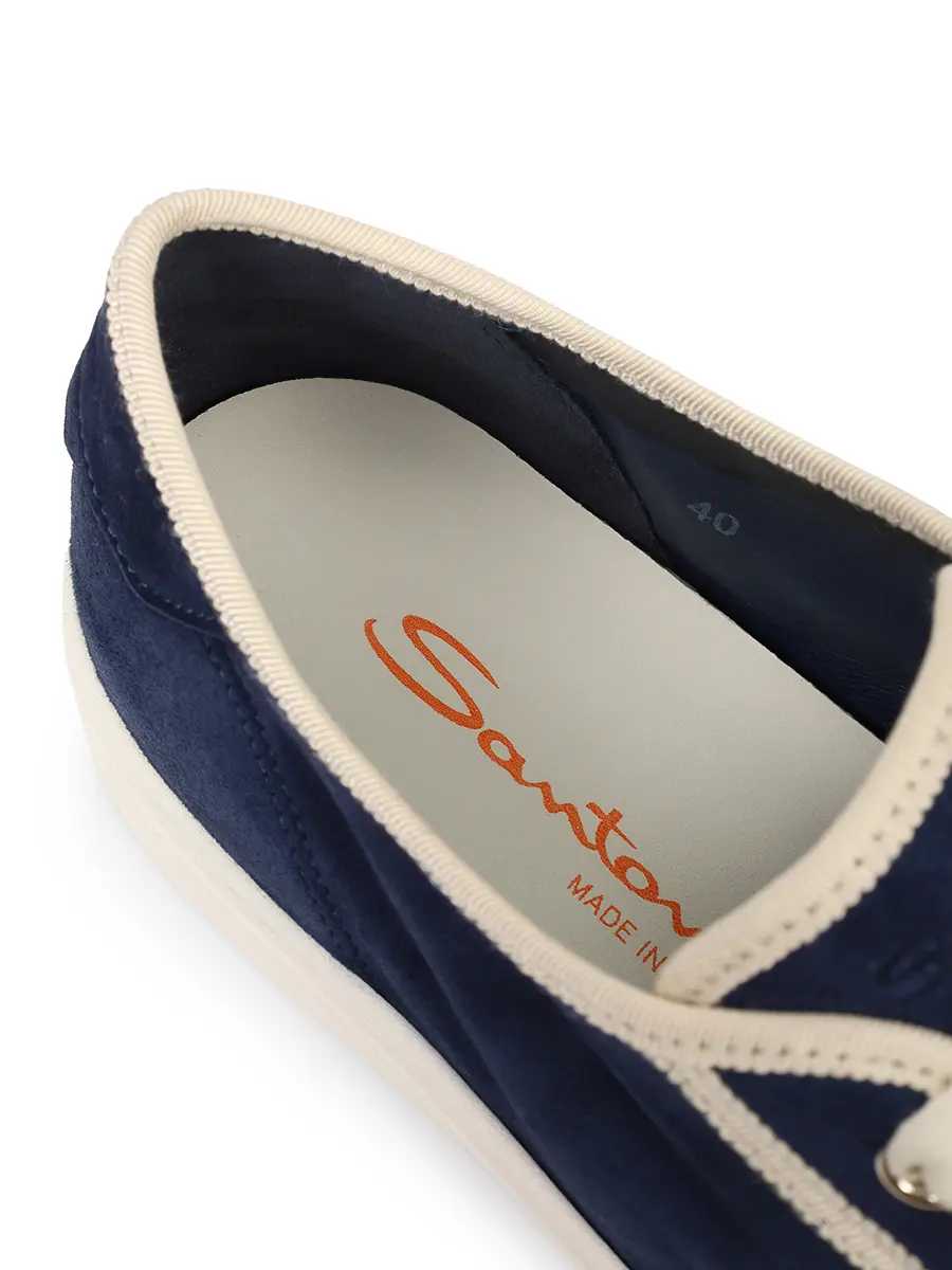 Кеды замшевые SANTONI WBGG61468PNNTEYDU60 Синий  Фото 6