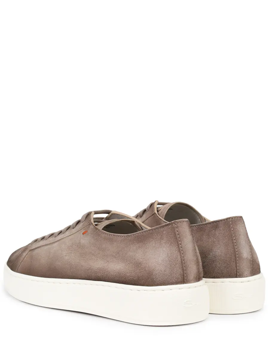 Кеды замшевые SANTONI MBCG21571BARTAOLE55 Светлый Коричневый  Фото 4