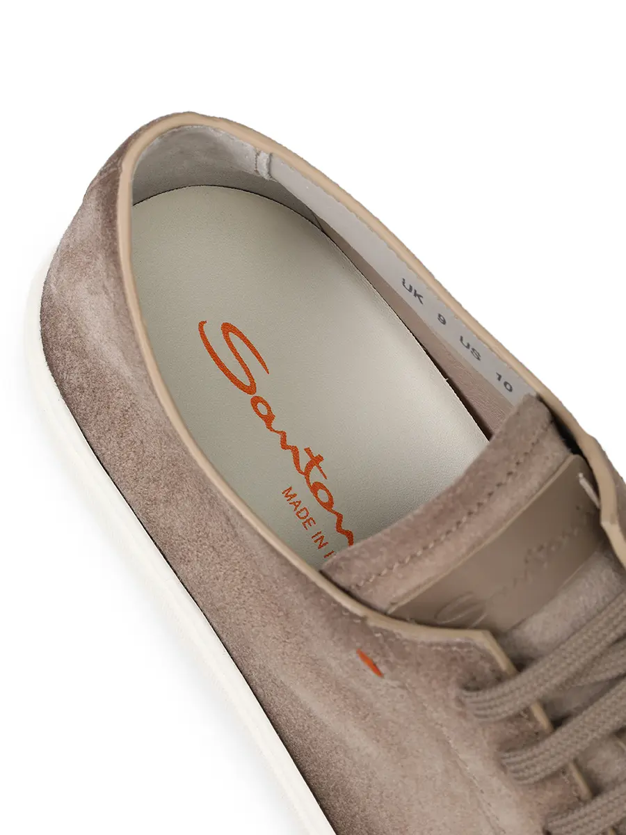 Кеды замшевые SANTONI MBCG21571BARTAOLE55 Светлый Коричневый  Фото 6