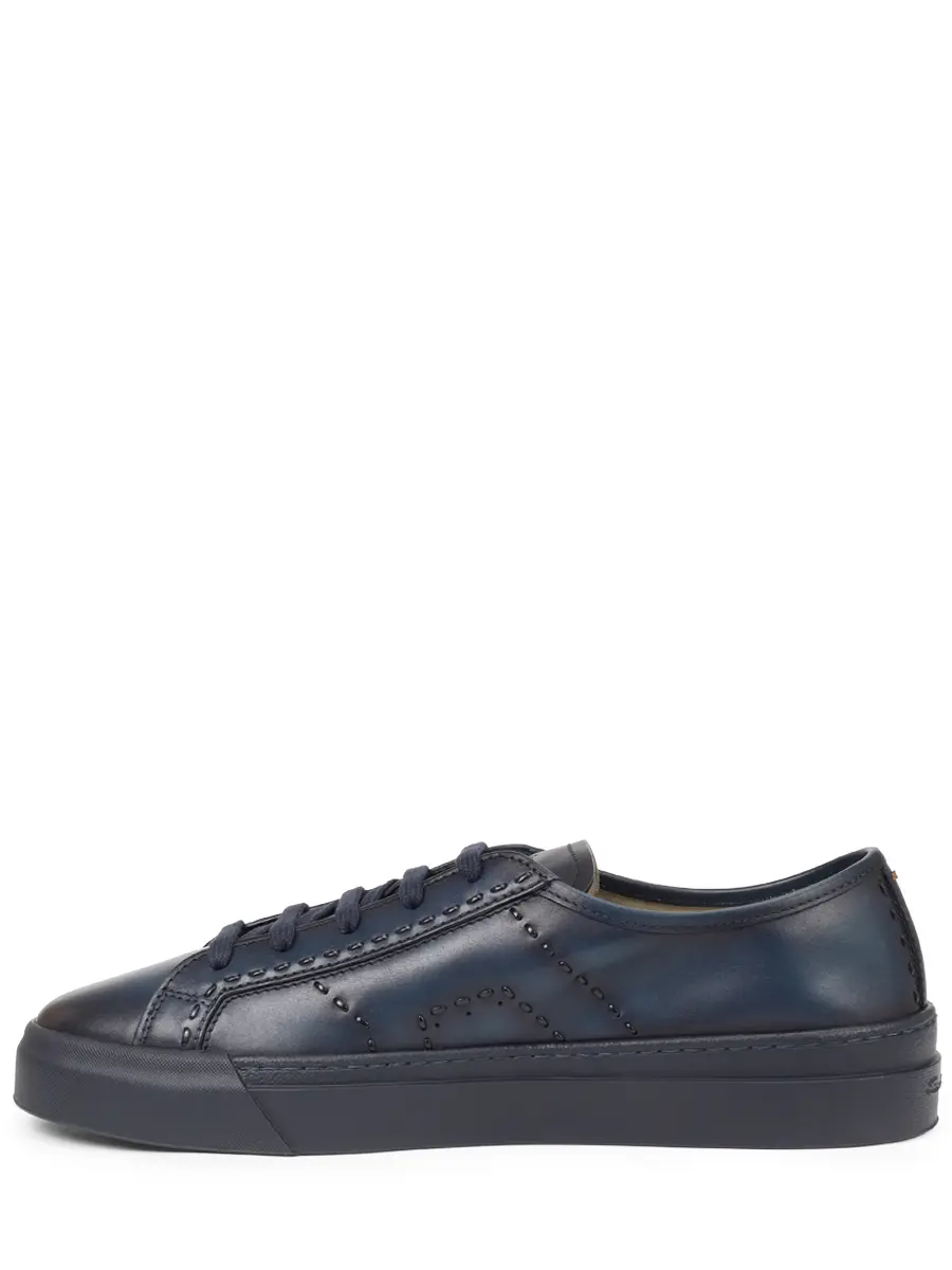 Кеды кожаные SANTONI MBGG22063OCNTPGCU60 Синий  Фото 3