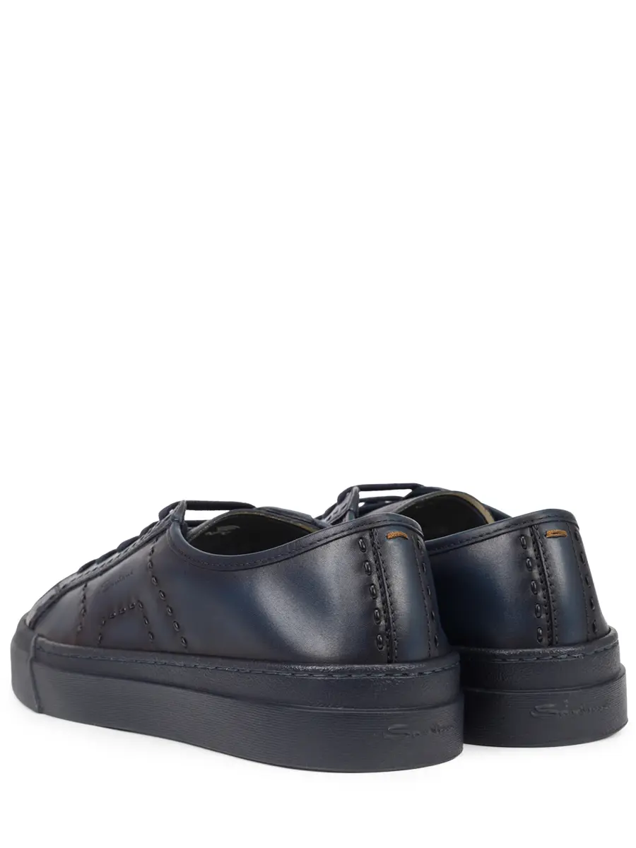 Кеды кожаные SANTONI MBGG22063OCNTPGCU60 Синий  Фото 4