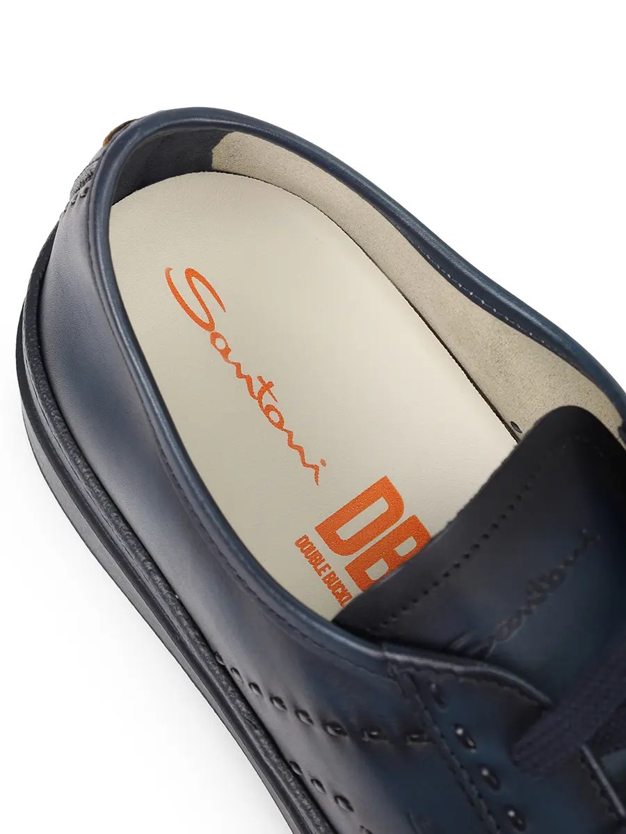 Кеды кожаные SANTONI MBGG22063OCNTPGCU60 Синий  Фото 6