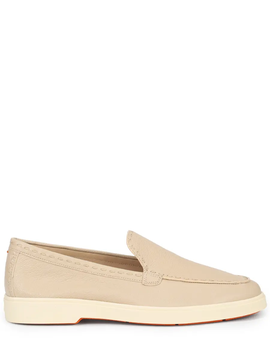 Лоферы кожаные Santoni