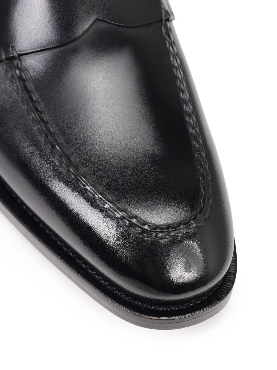 фото Лоферы кожаные santoni