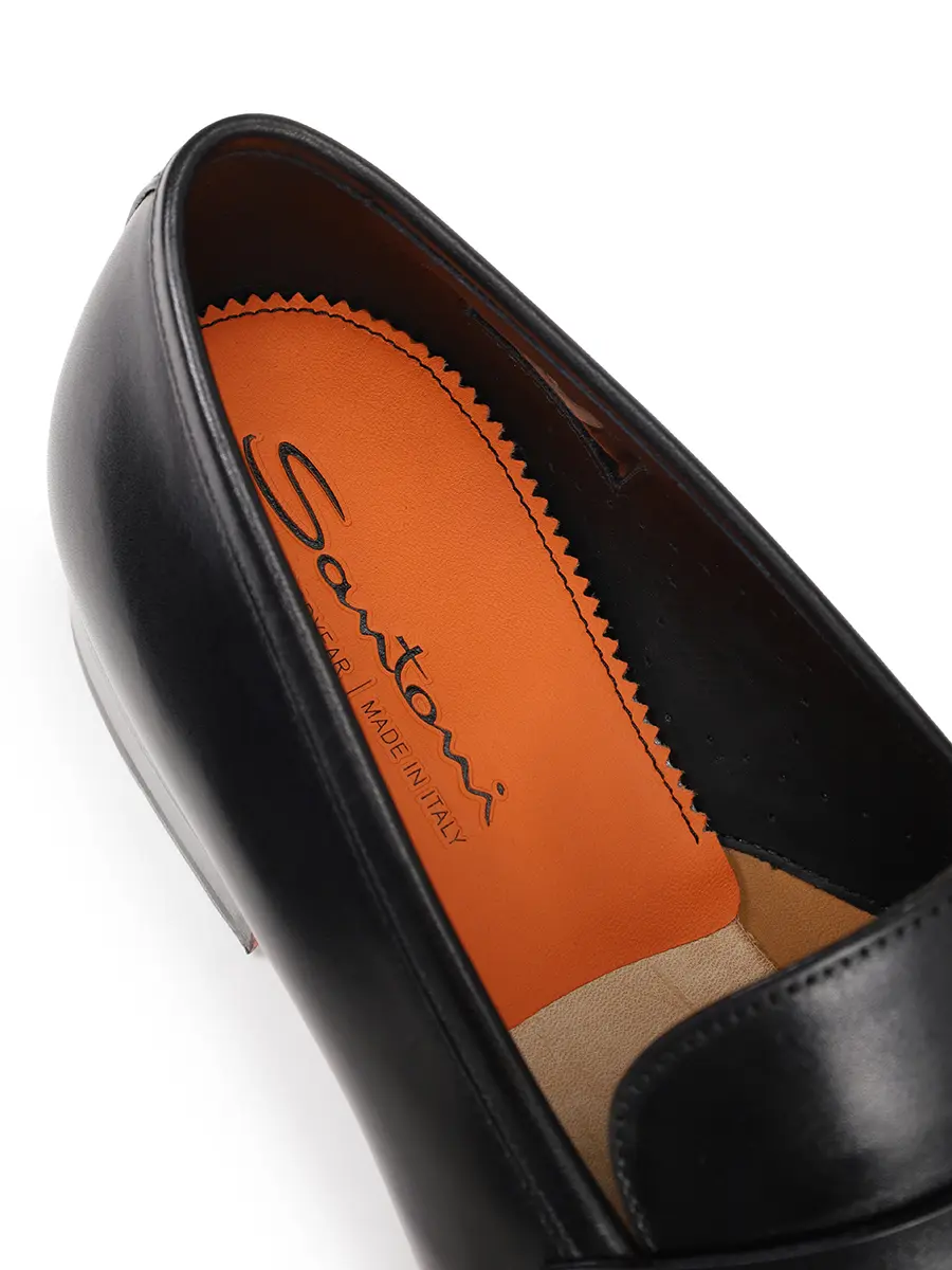 фото Лоферы кожаные santoni