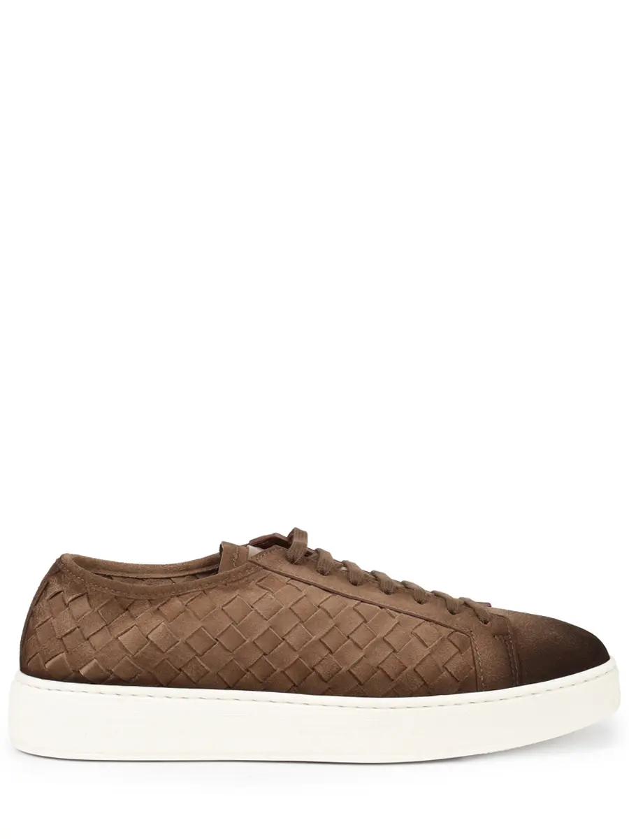 Кеды замшевые Santoni