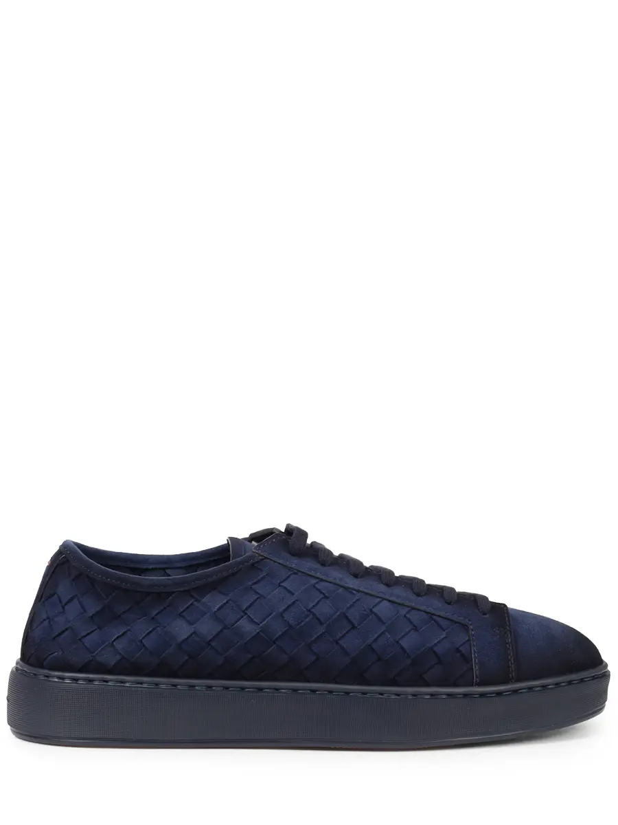 Кеды замшевые Santoni