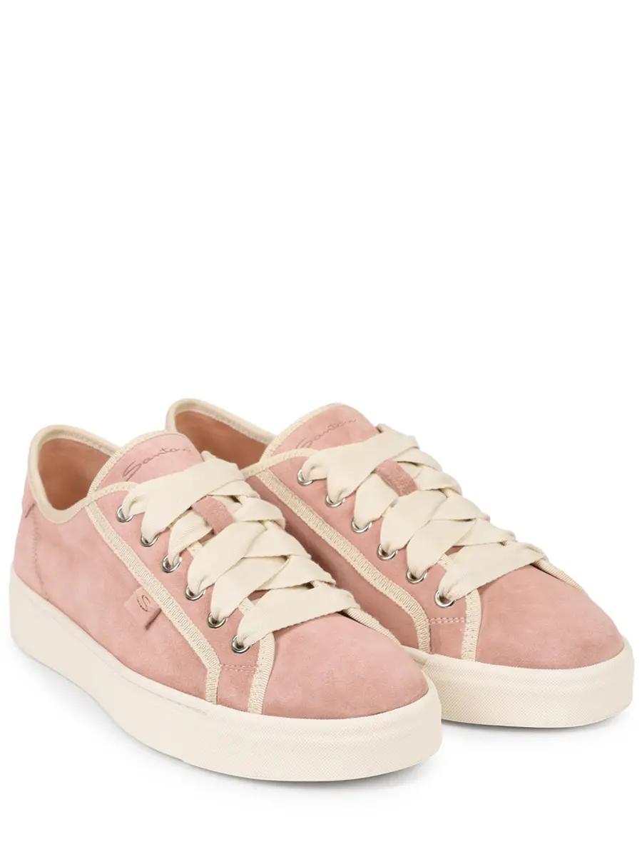 Кеды замшевые SANTONI WBGG61468PNNTEYDP48 Розовый  Фото 2