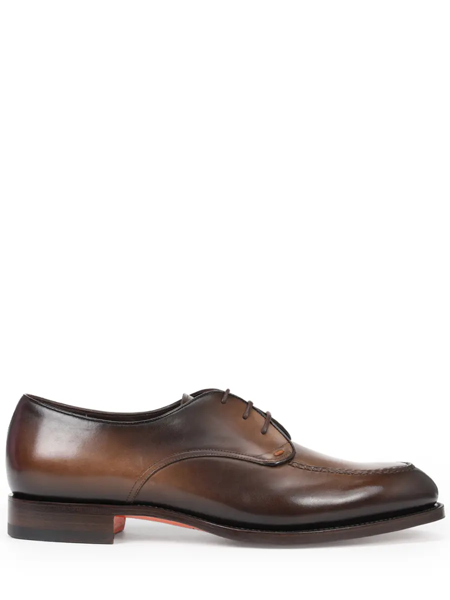 Дерби кожаные Santoni
