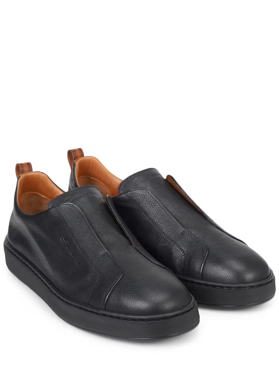 Кеды кожаные SANTONI MBCG21995NEATLLDN01 Черный  Фото 2