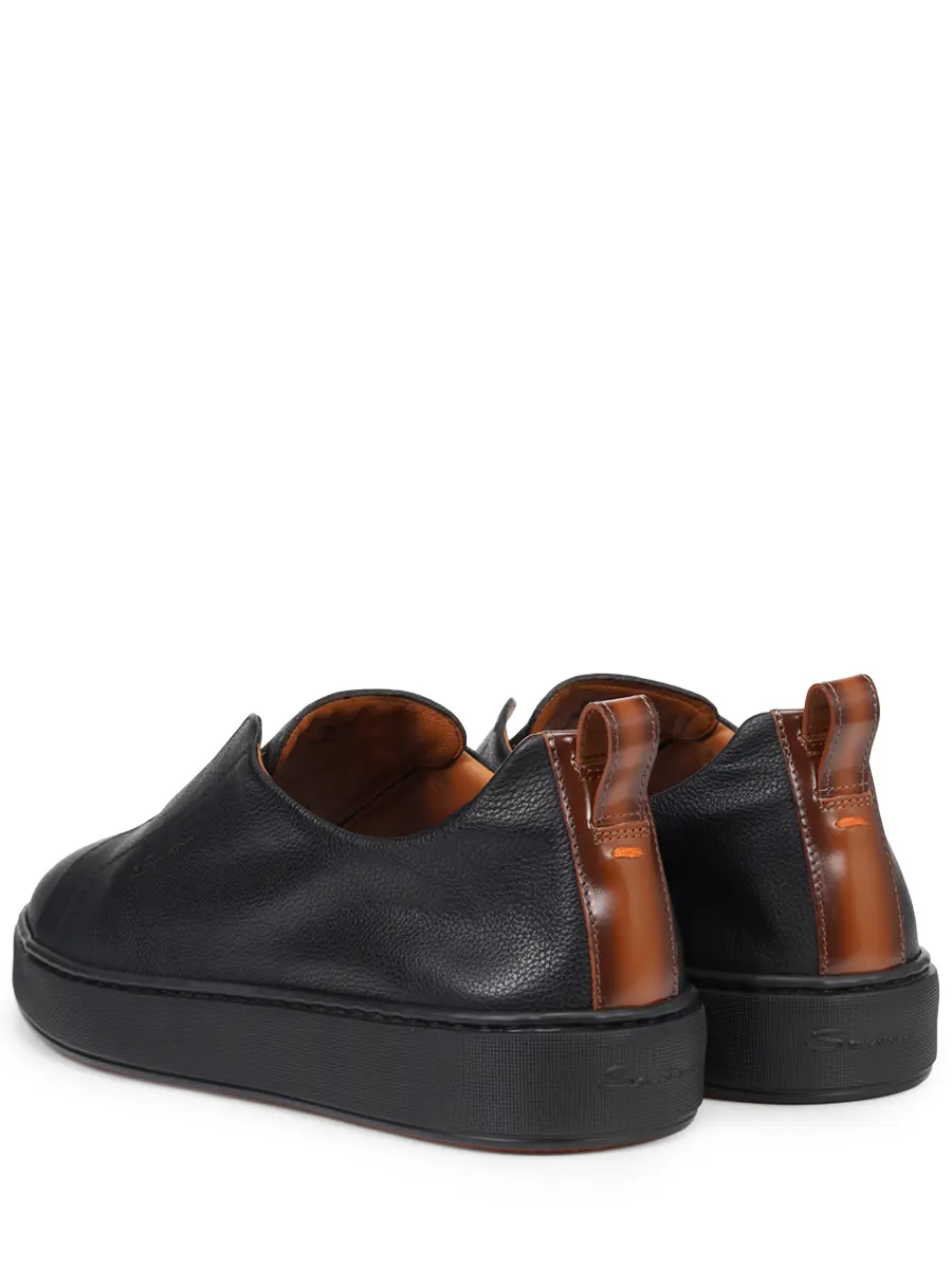 Кеды кожаные SANTONI MBCG21995NEATLLDN01 Черный  Фото 4