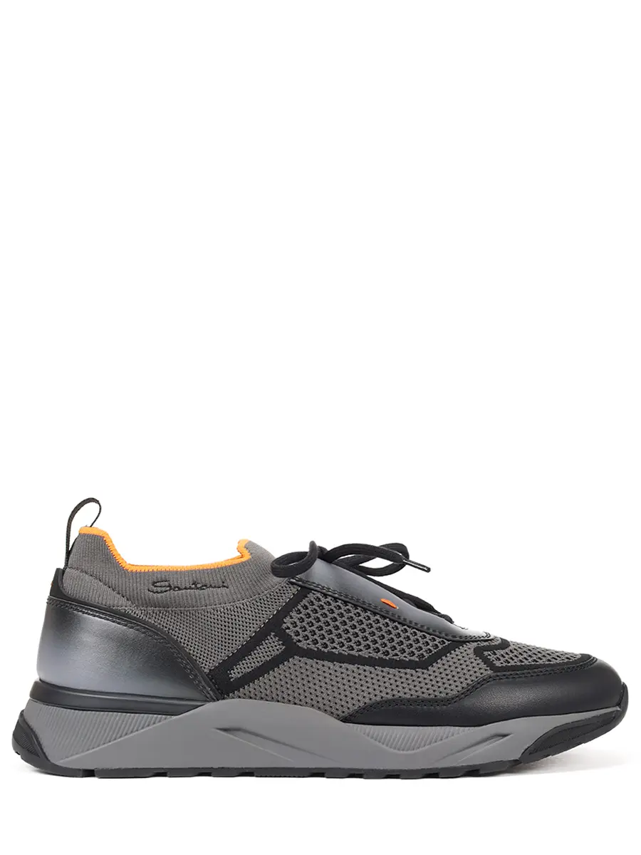 Кроссовки комбинированные SANTONI MBIG22135ANETZNPG70 Серый 