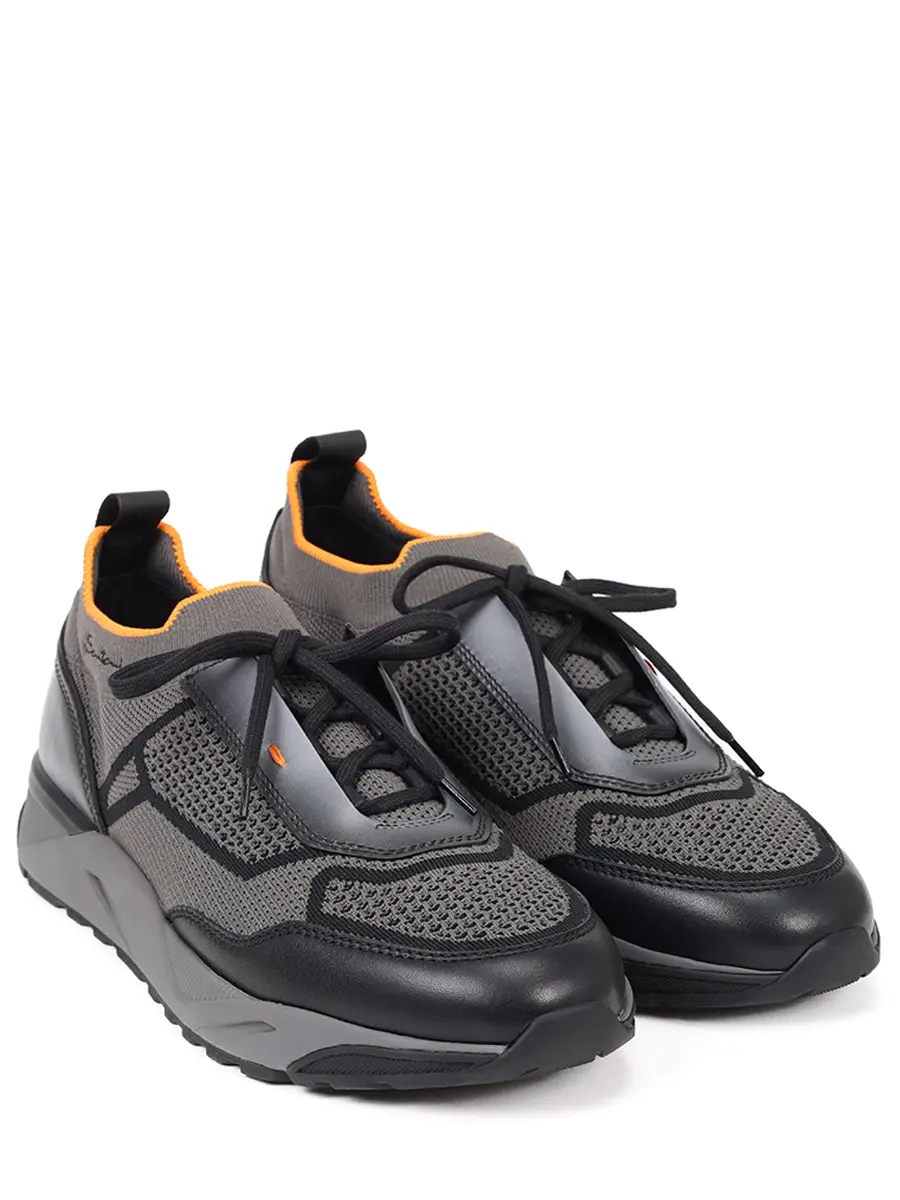Кроссовки комбинированные SANTONI MBIG22135ANETZNPG70 Серый  Фото 2