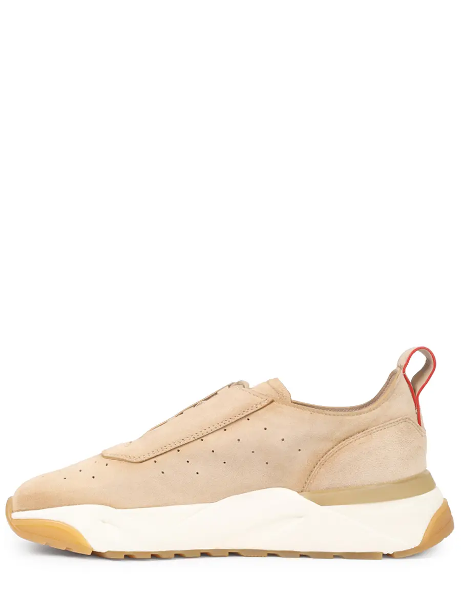 Кроссовки замшевые SANTONI WBIG61292BTOTTNYE51 Бежевый  Фото 3